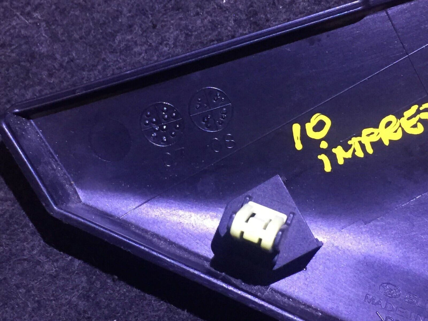 08 09 10 Subaru Impreza Dash End Cover Cap Passenger Side OEM D43