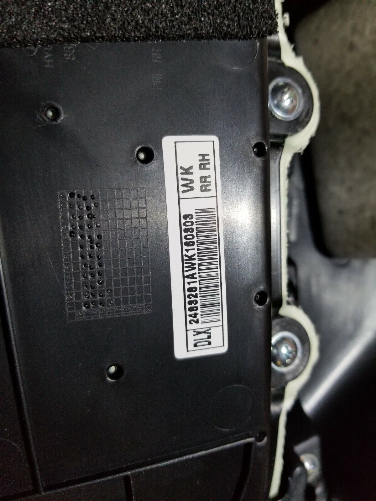 14 15 16 Kia Forte Rear Right Passenger Door Panel Trim OEM 27k