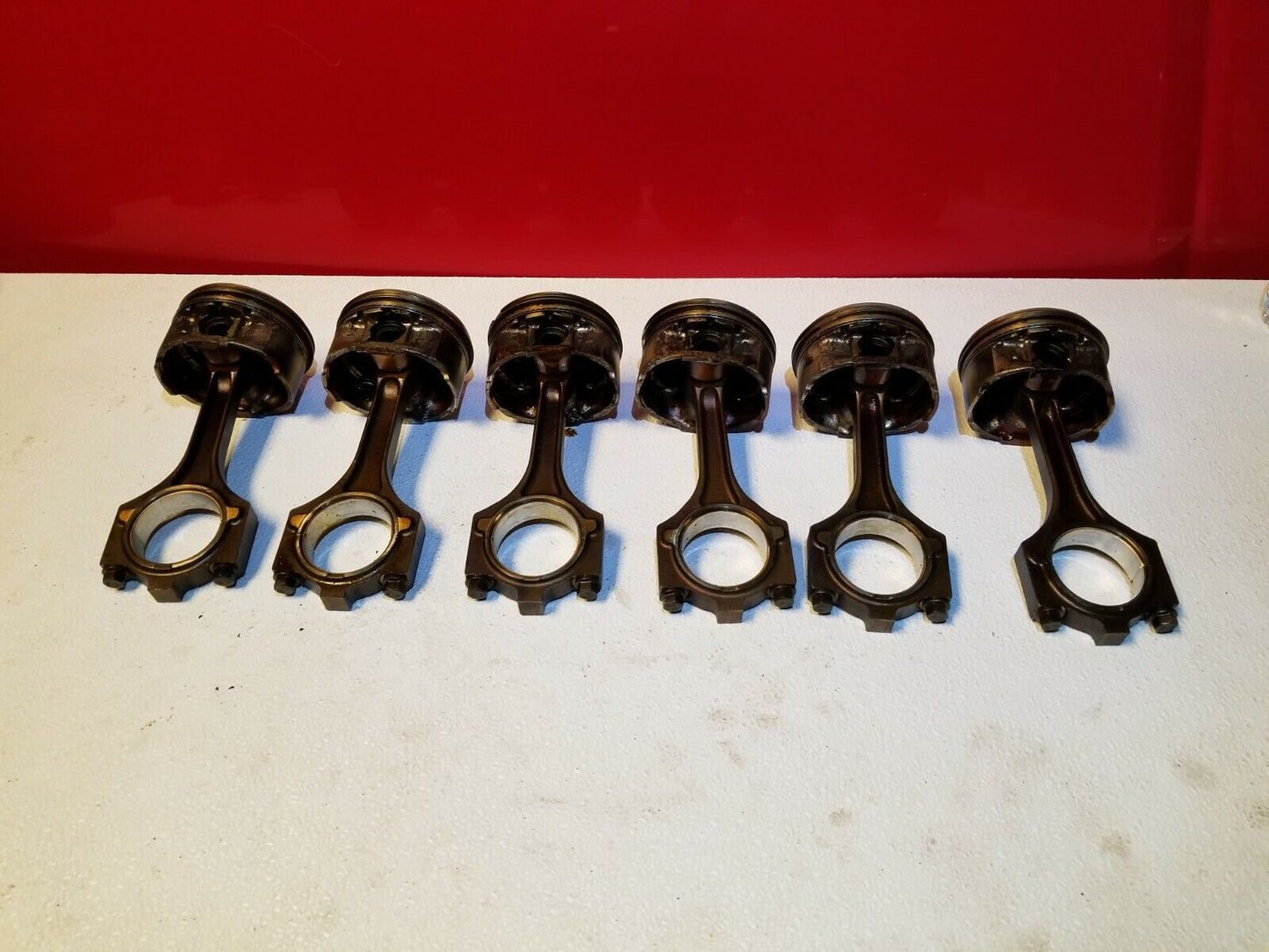 05 06 07 08 Jaguar X-type 3.0l Connecting Rod W/ Piston - Std 6pcs OEM 86k Miles