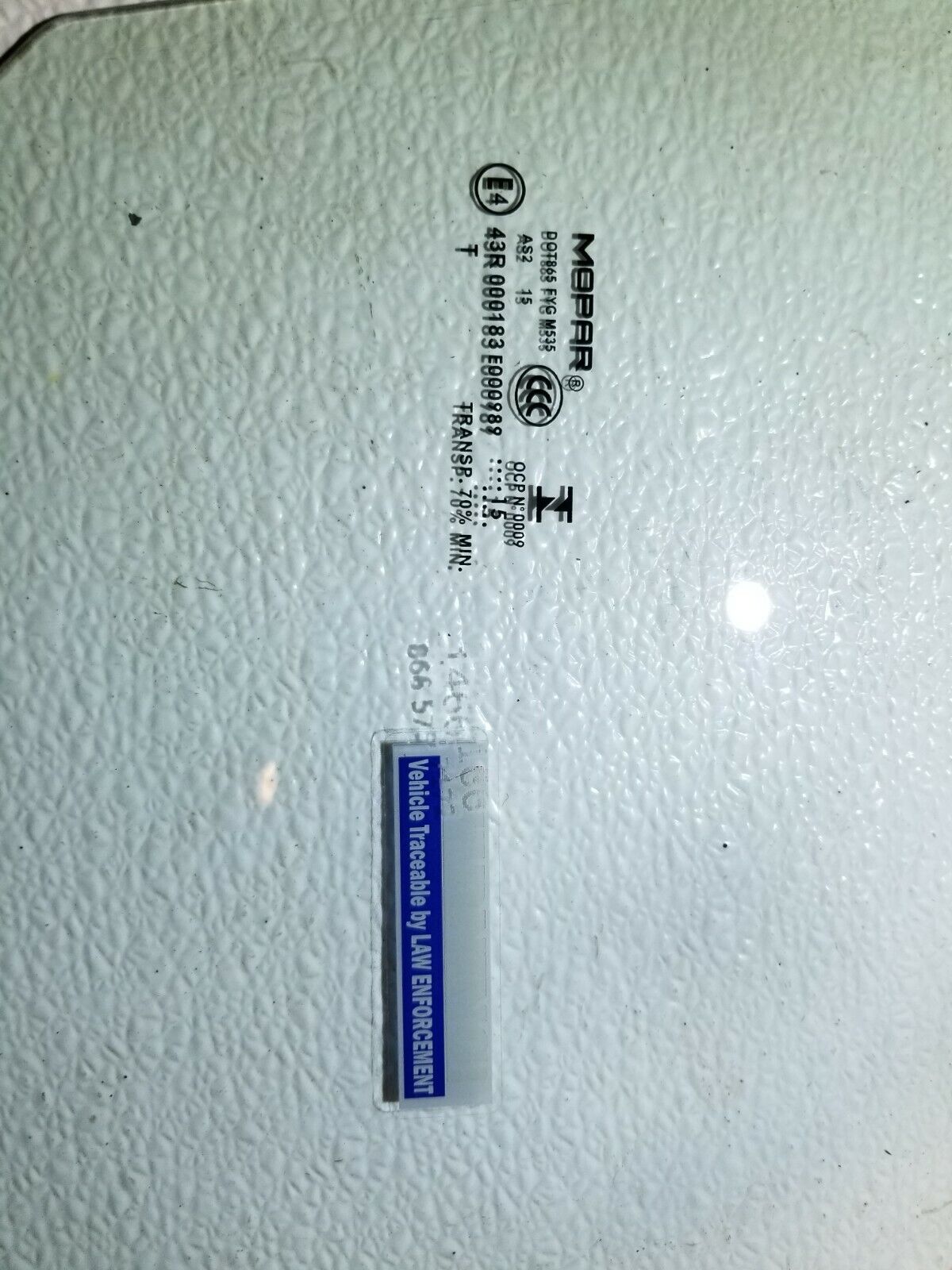 12 13 14 15 16 Jeep Patriot Front Right Pass Door Window Glass OEM 54k