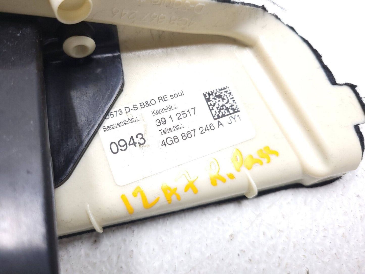 12 13 14 15 16 17 Audi A7 Rear D Pillar Upper Trim Panel Right Pass Side OEM