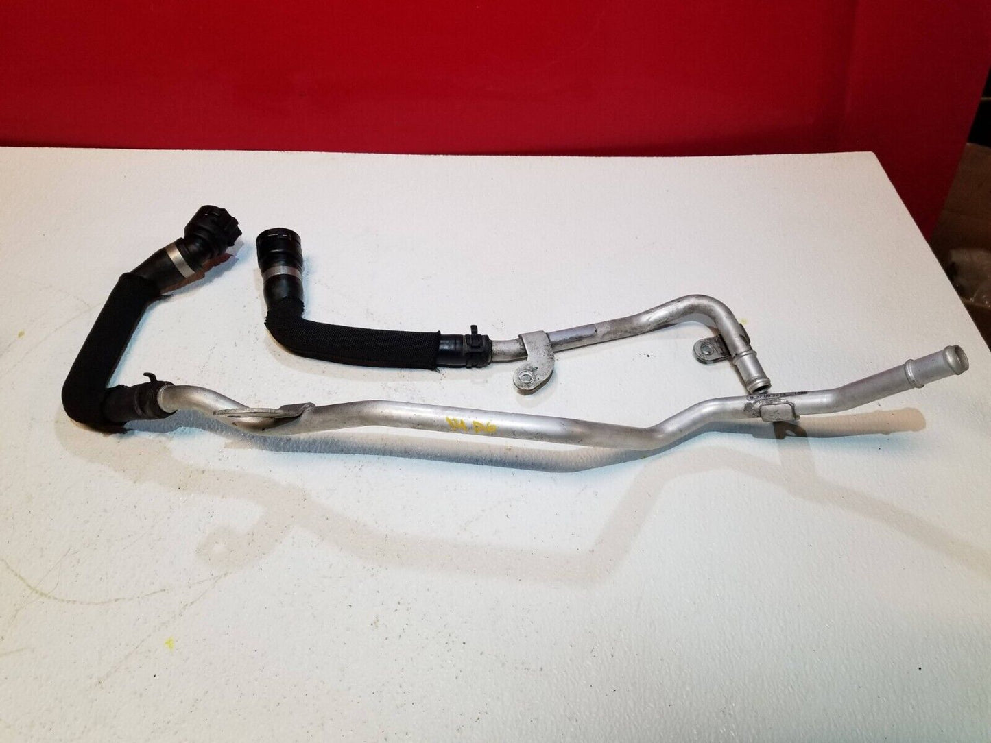 12 13 14 15 Audi A6 3.0t Engine Coolant Water Hose Tube Pipe 2pcs OEM