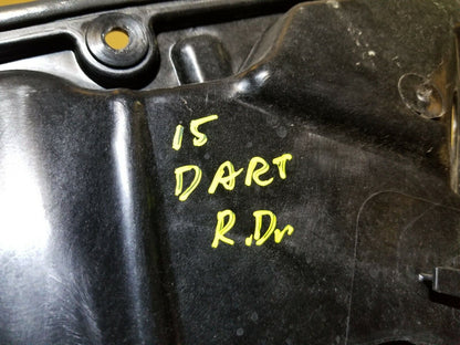 13 14 15 16  Dodge Dart Rear Left Driver Door Window Regulator Panel Ome 76k