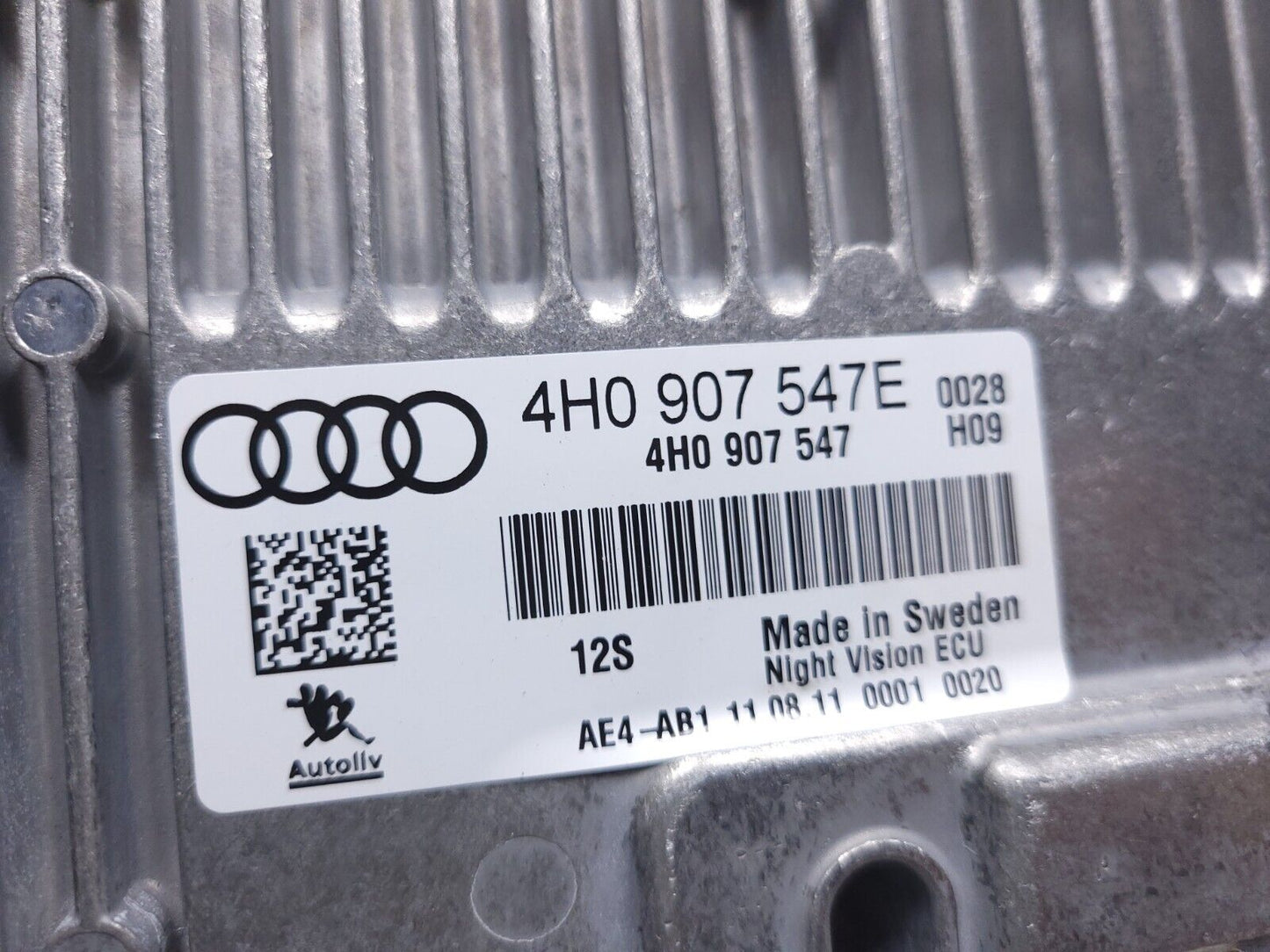 12 13 14 15 16 17 Audi A7 Night Vision Control Module 4h0907547e OEM