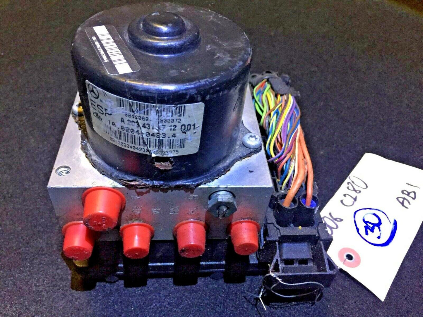 06 07 Mercedes Benz C280 C350 Anti Lock Brake ABS Pump W/ Module  OEM N30