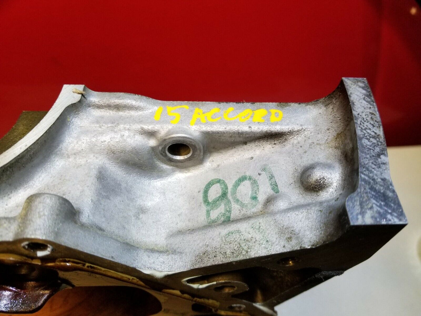 13 14 15 Honda Accord 2.4l Crankshaft Housing Bracket OEM 87k Miles