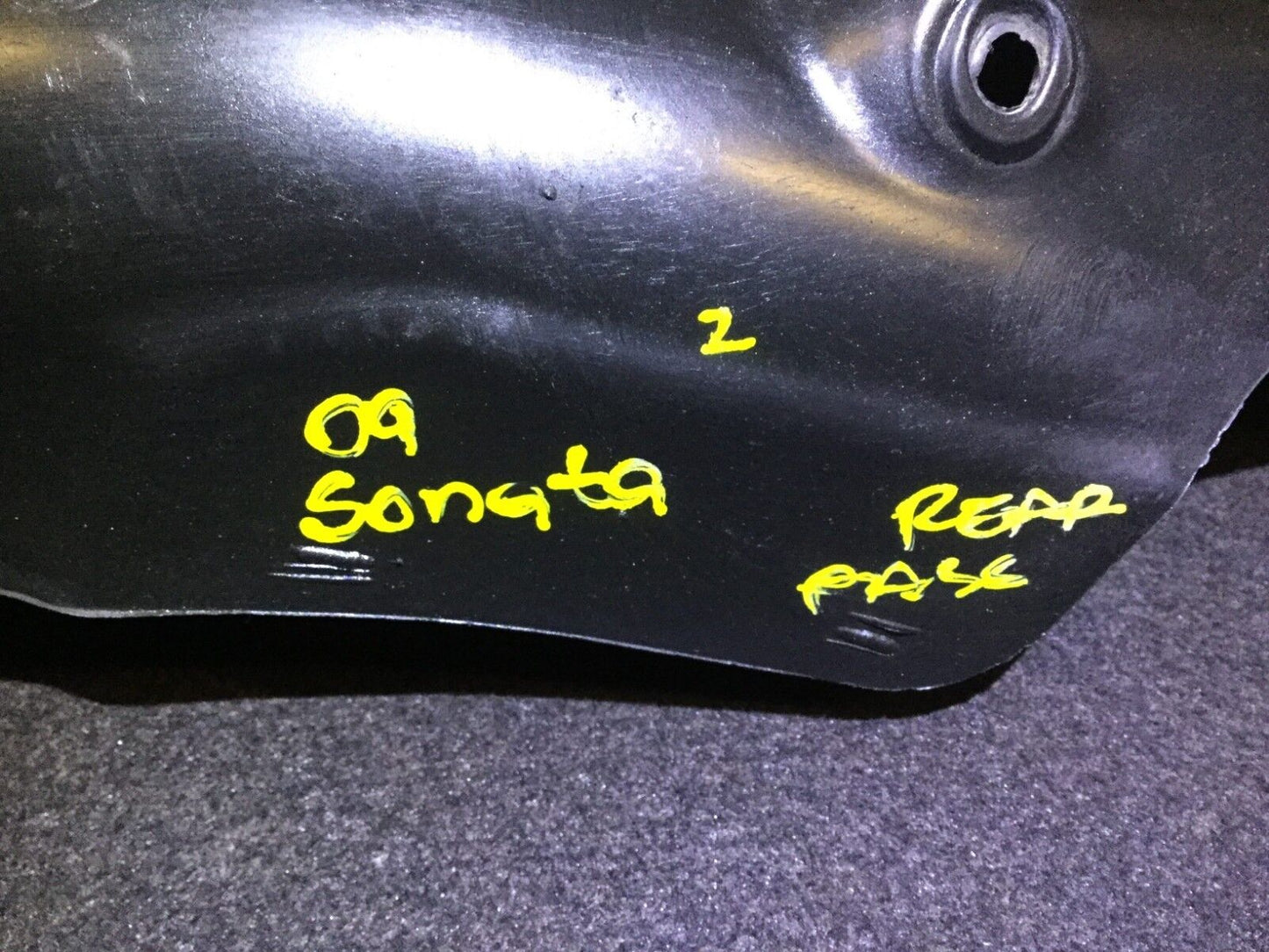 06-10 Hyundai Sonata Rear Passenger Side Splash Shield Fender Liner OEM D12