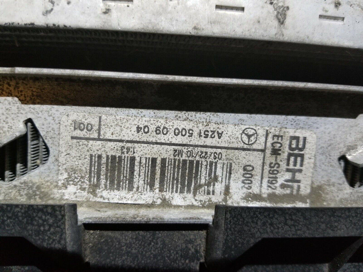 07 08 09 10 Mercedes-benz R350 Condencer Radiator Cooling Fan OEM