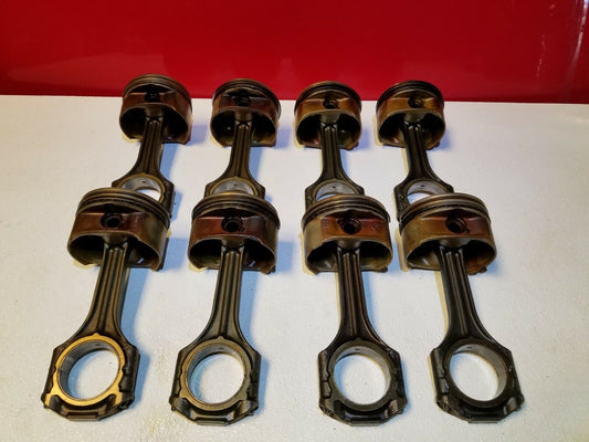 03 04 05 06 Mercedes CL500 Connecting Rod W/ Piston 8pcs OEM M113 5.0l