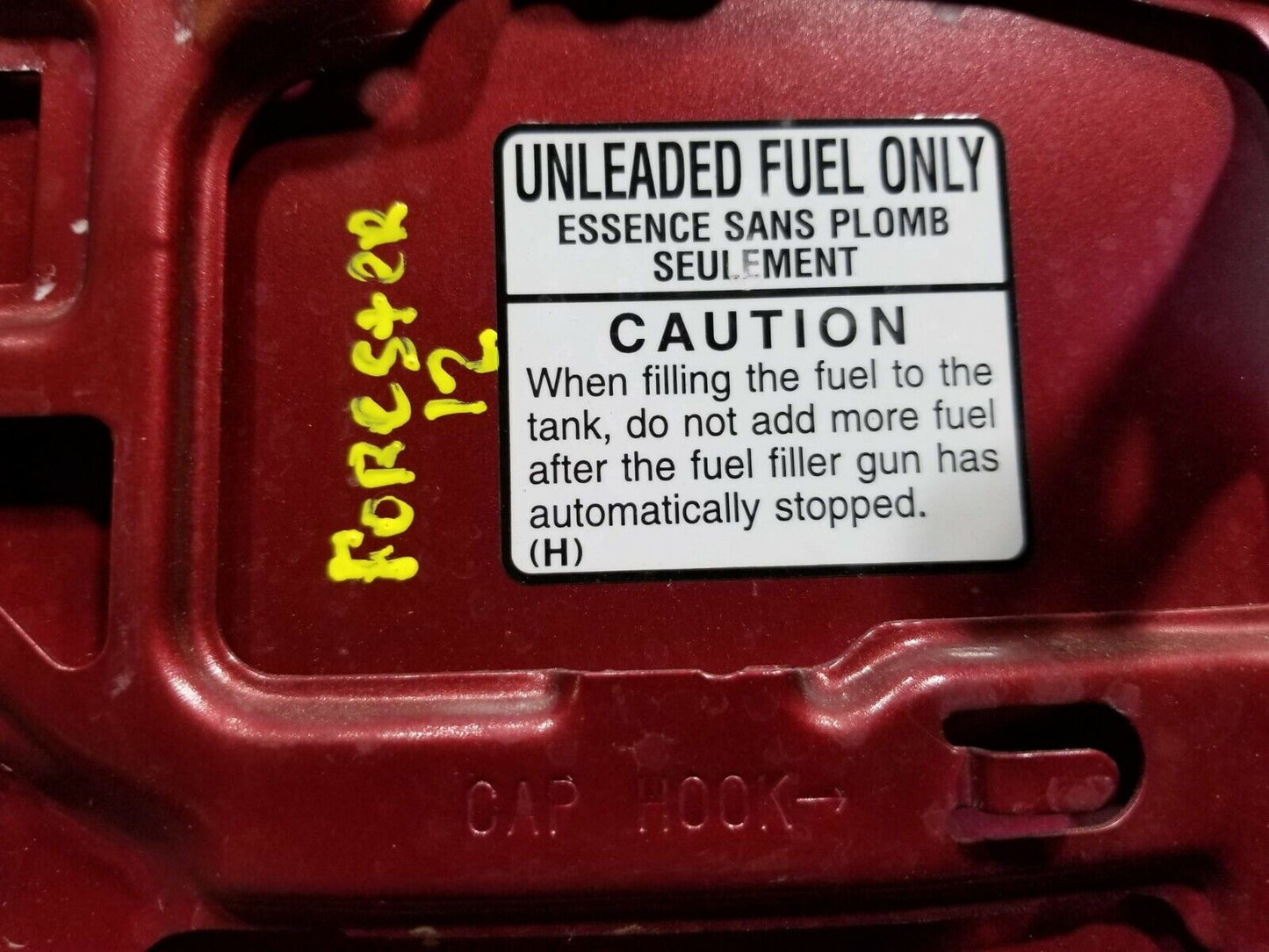 11 12 13 Subaru Forester Fuel Gas Tank Door Lid OEM 33k