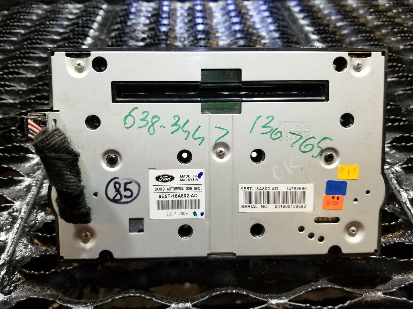 10 2010 Ford Fusion Center Dash Radio Audio Control Panel 9e5t-18a802 OEM #84