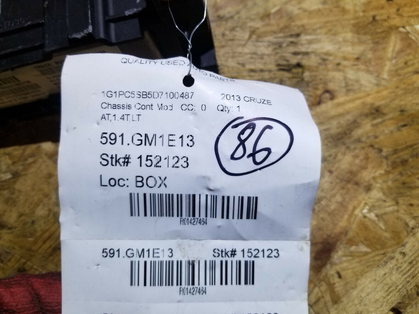 13 2013 Chevy Cruze Onstar Communication Computer Module OEM N86