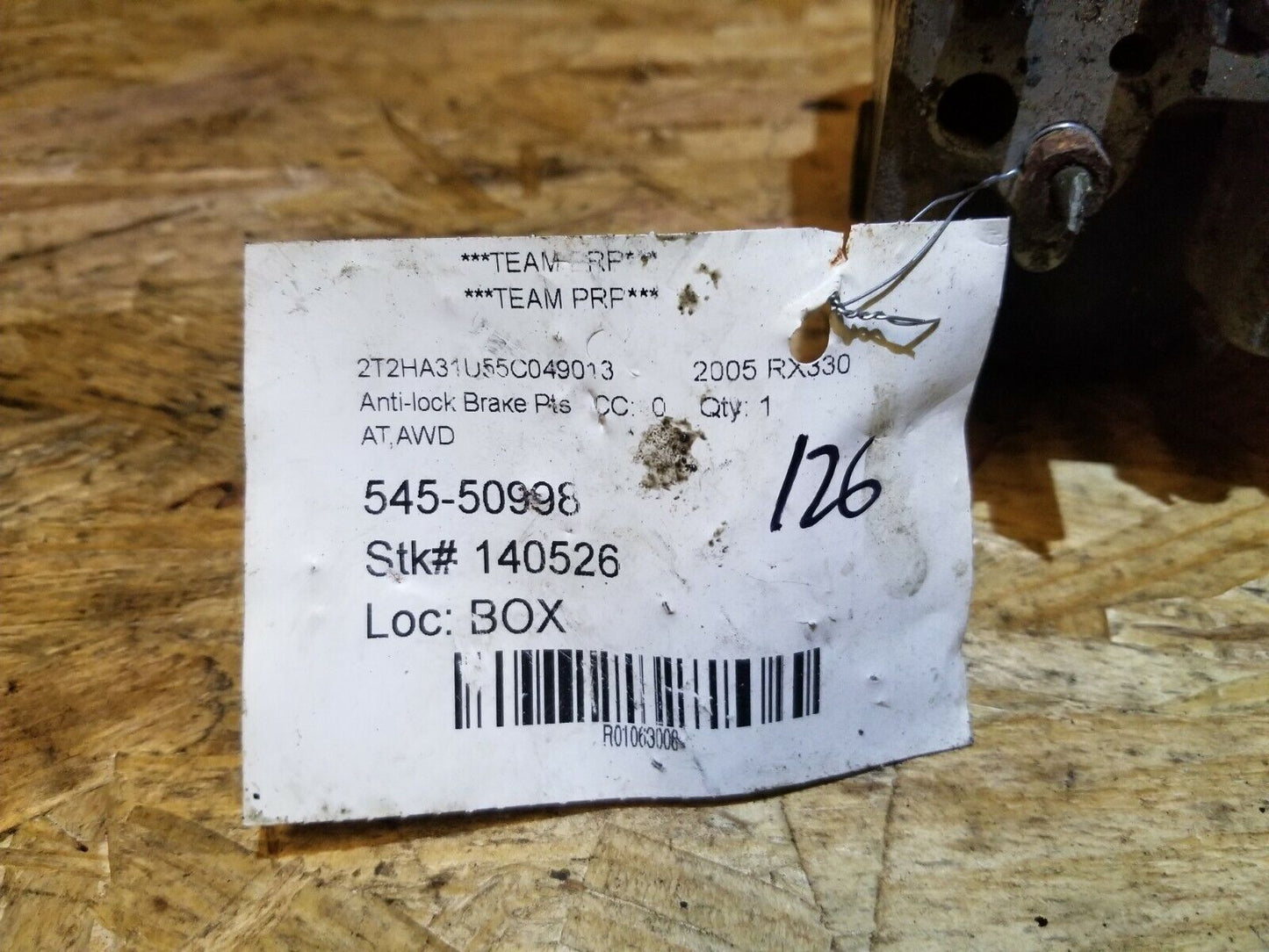 05 2005 Lexus Rx350 ABS Pump Anti Lock Brake Module OEM #126