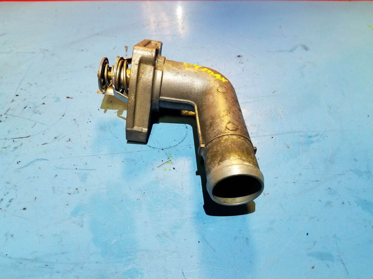 03 04 05 06 Nissan Maxima Coolant Water Outlet W/ Thermostat OEM 110k Miles