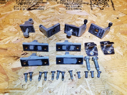 04 05 06 07 BMW 530xi E60 Door Hinge Front & Rear Driver Side Left OEM