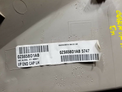 14 2014 Dodge Grand Caravan Left Driver Side Dash End Cap Cover OEM 34k
