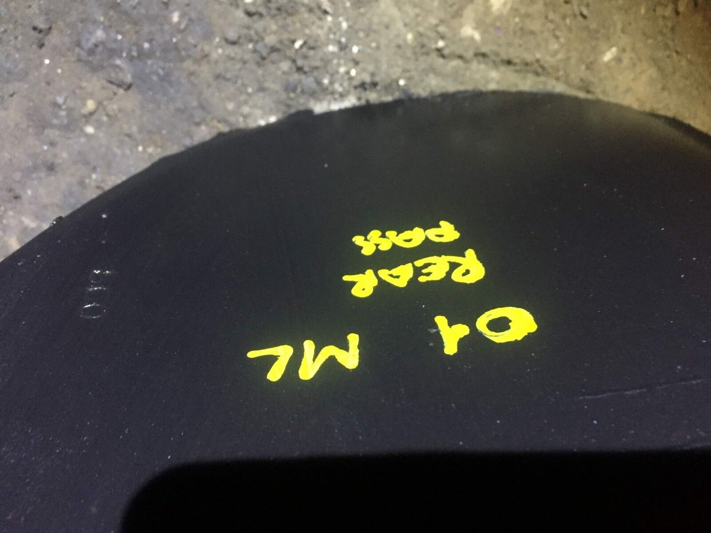 98 99 00 01 Mercedes W163 Rear Pass Side Fender Wheel Liner Splash Guard OEM