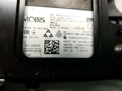 21 22 Kia Stinger Blind Spot Module Rear Left Driver Side OEM 312 Miles