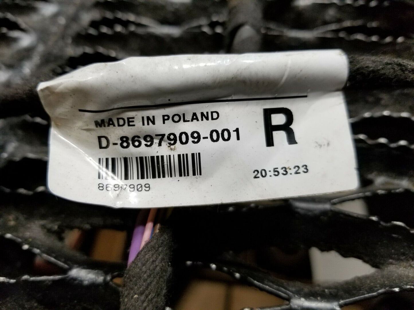 05 06 07 08 09 Volvo S60 Front Right Passenger Door Wire Harness OEM