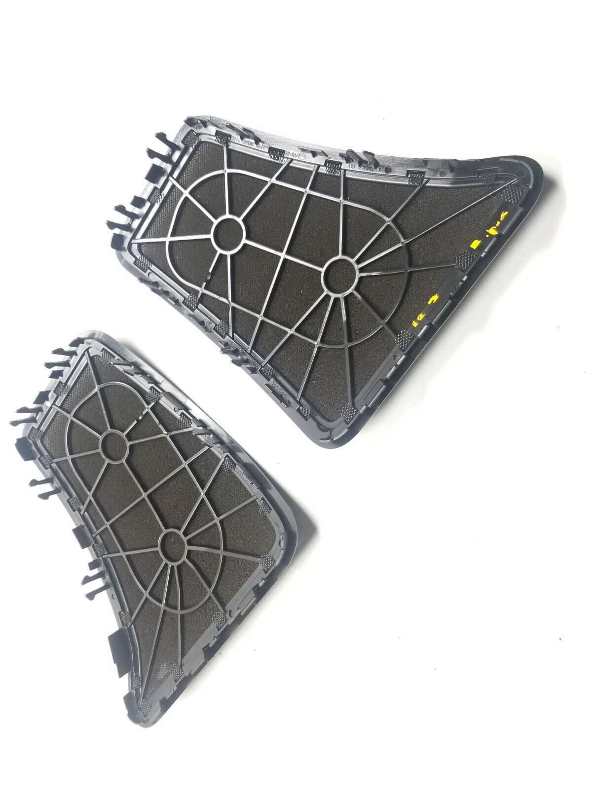 09 10 11 12 BMW 750li Rear Deck Speaker Cover Pair OEM