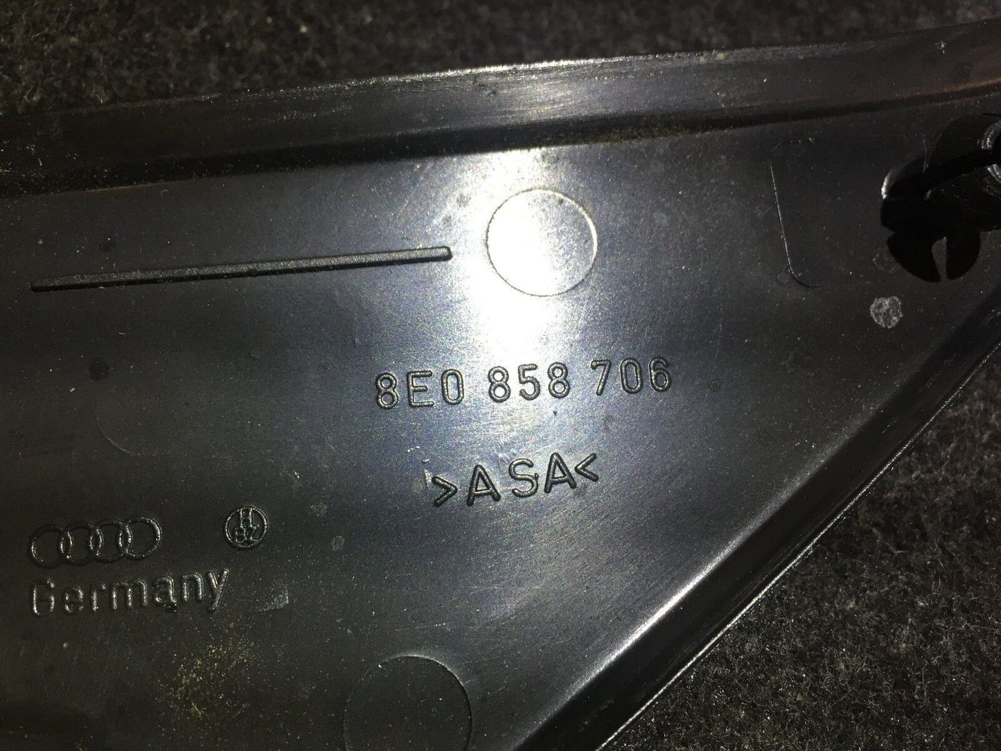 05 06 07 08 Audi A4 Front Right Door Interior Corner Trim Cover OEM