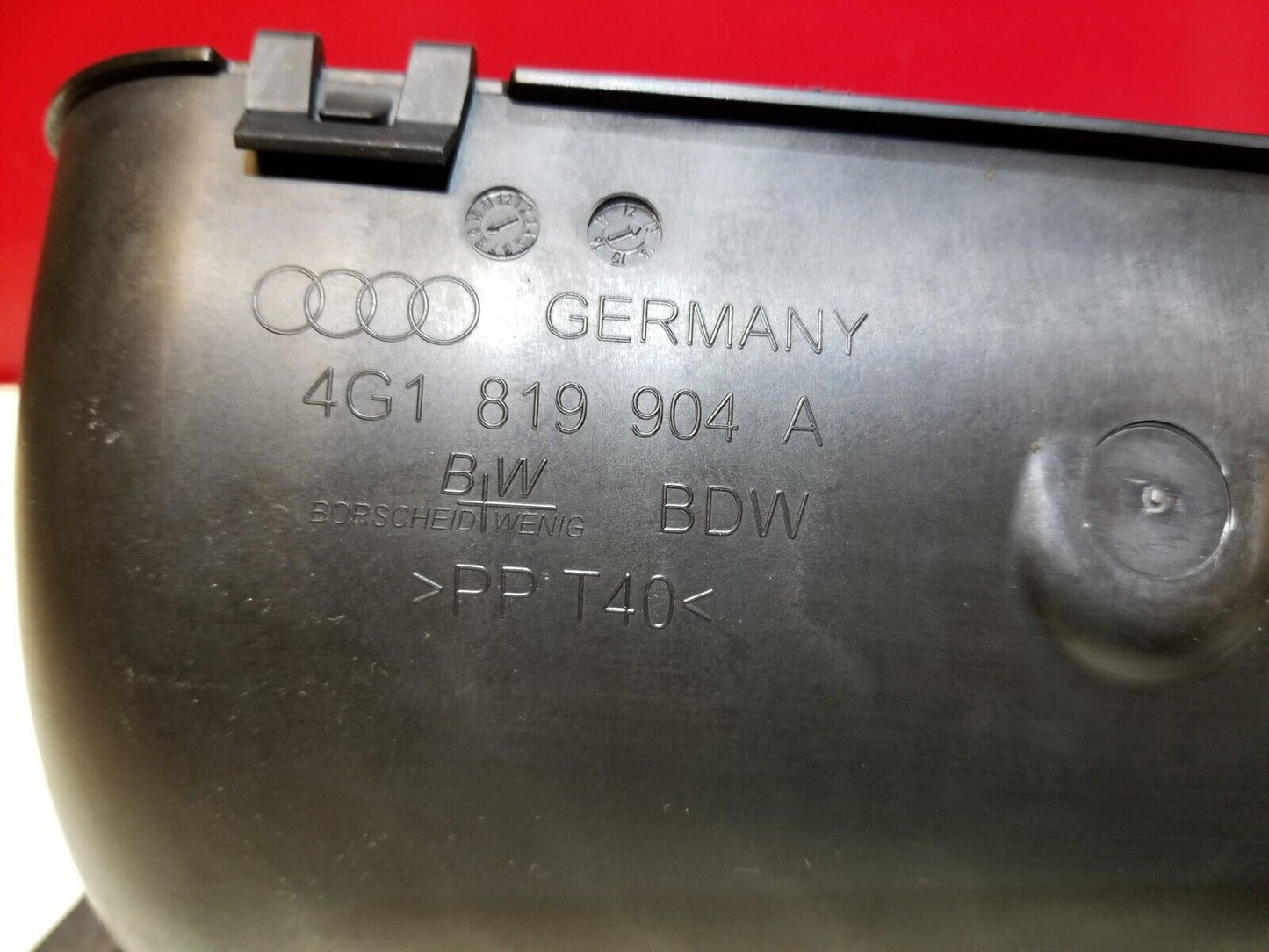 12 13 14 15 Audi A6 Heater Cabin Fresh Air Inlet Duct Plenum Grille OEM