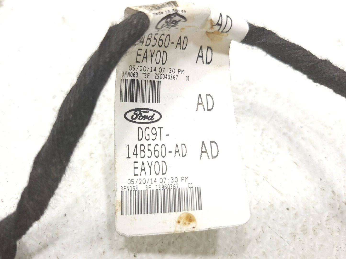 13 14 15 16 Ford Fusion Center Console Cup Holder Wire Wiring Harness OEM