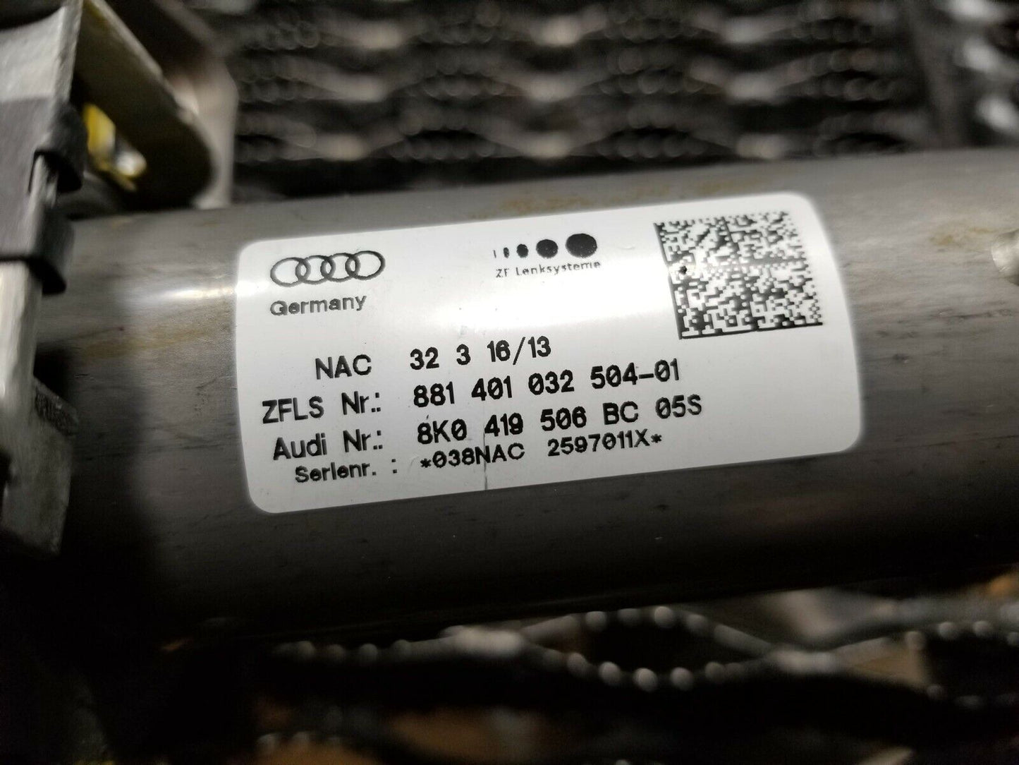 13 14 15 Audi A4 Steering Column OEM