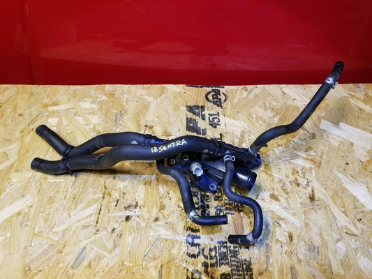 16 17 18 Nissan Sentra 1.8l Thrmostat Housing Outlet OEM 8k Miles