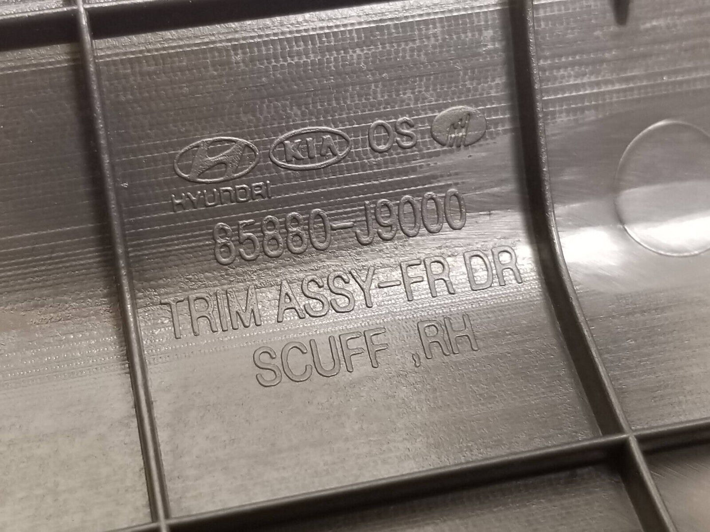 18-21 Hyundai Kona Front Door Sill Scuff Plate Cover Trim Pair OEM 29k Miles