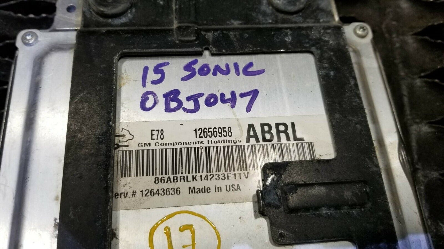 12-15 Cruze Sonic Engine Ecm Electronic Control Module Brain Box OEM #17
